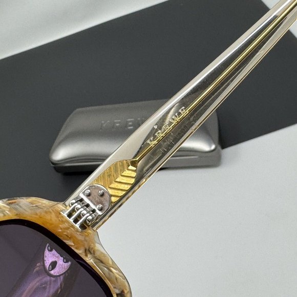 KREWE Milan Mystic 90s Look Rectangle Compact Silhouette Sunnies - Picture 4 of 16